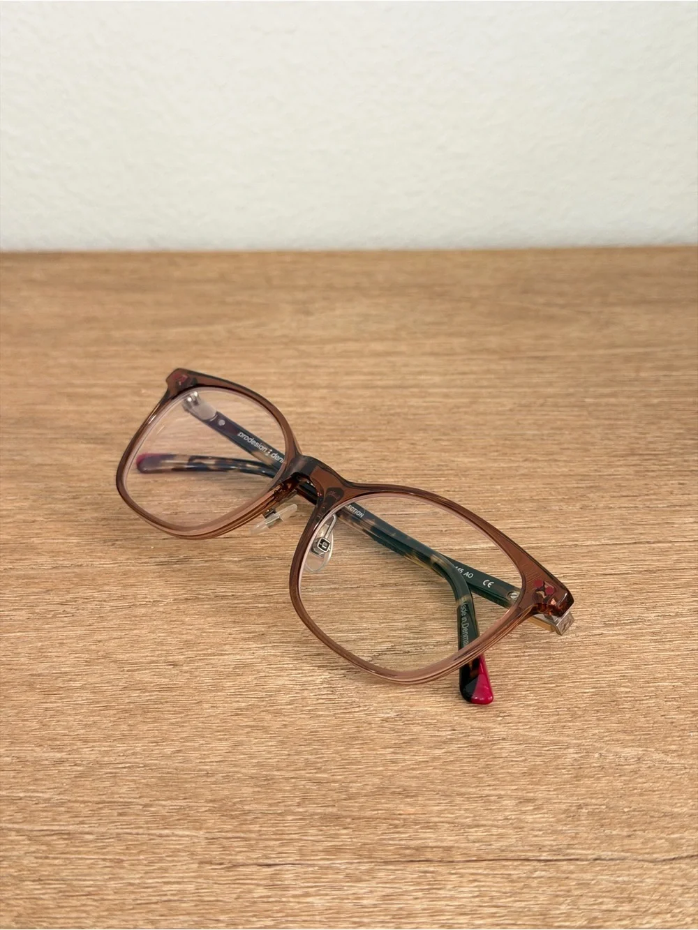 Women's Brown Gradient Rectangular Optical Glasses